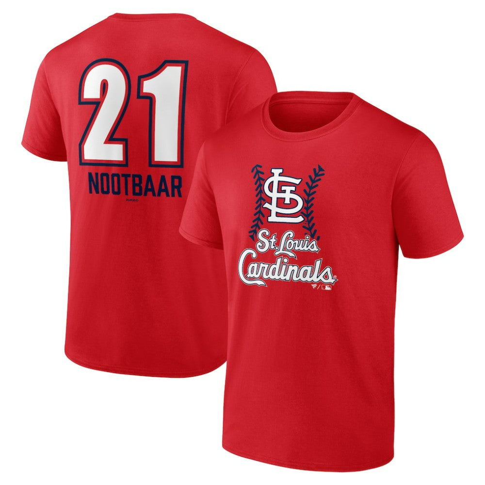 Lars Nootbaar St. Louis Cardinals Fastball Player Name & Number T-Shirt - MLB