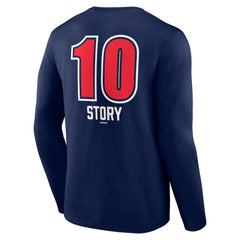 Trevor Story Boston Red Sox Fastball Player Name & Number Long Sleeve T-Shirt - MLB