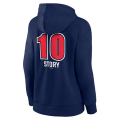 Trevor Story Boston Red Sox Women's Fastball Player Name & Number Pullover Hoodie - MLB