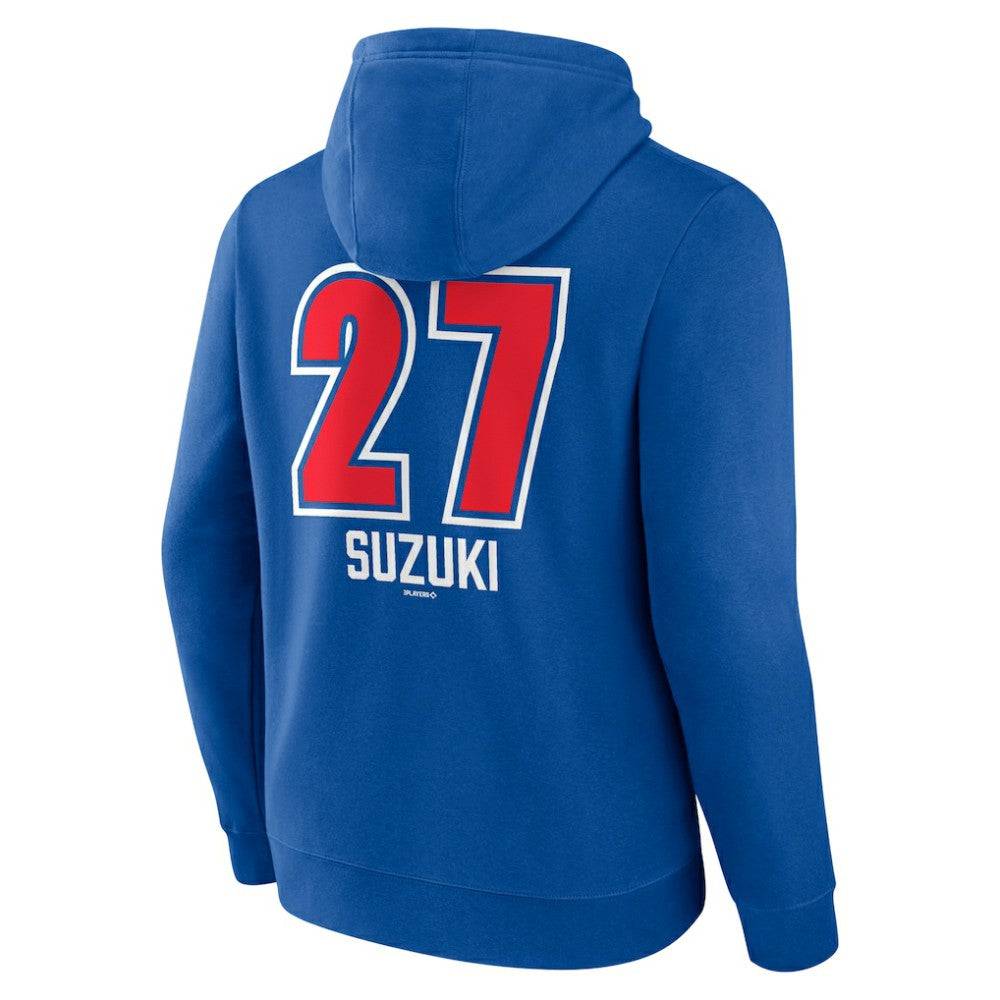 Seiya Suzuki Chicago Cubs Fastball Player Name & Number Pullover Hoodie - MLB