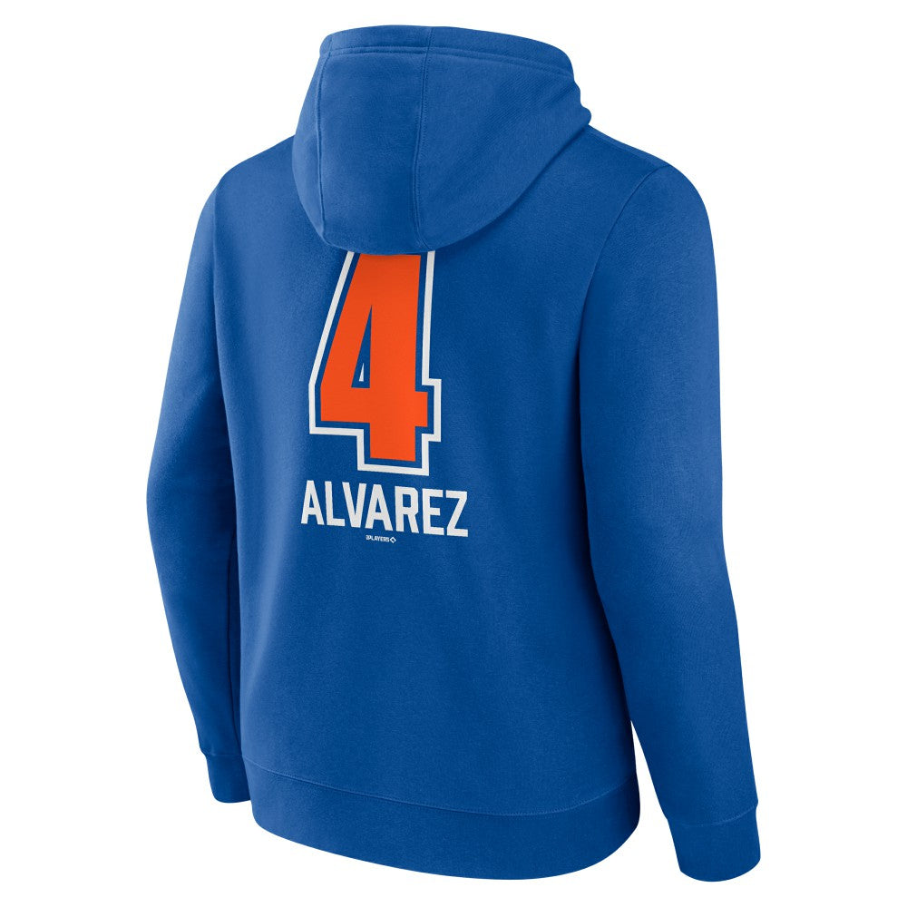 Francisco Alvarez New York Mets Fastball Player Name & Number Pullover Hoodie - MLB