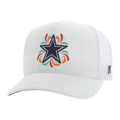 Dallas Cowboys HOOey NFL Fiesta Adjustable Trucker Hat – White | NFL