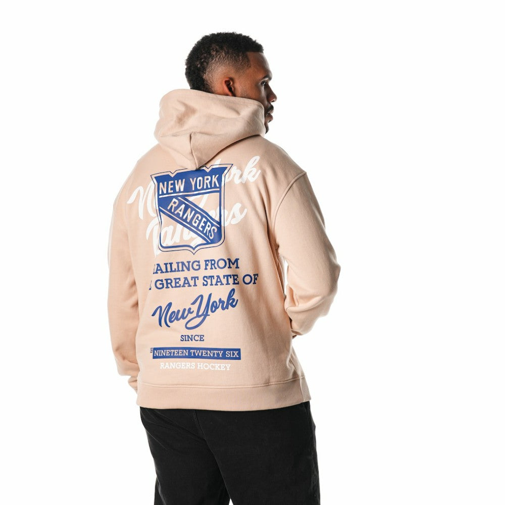 New York Rangers The Wild Collective Unisex Pullover Hoodie - Cream - NHL