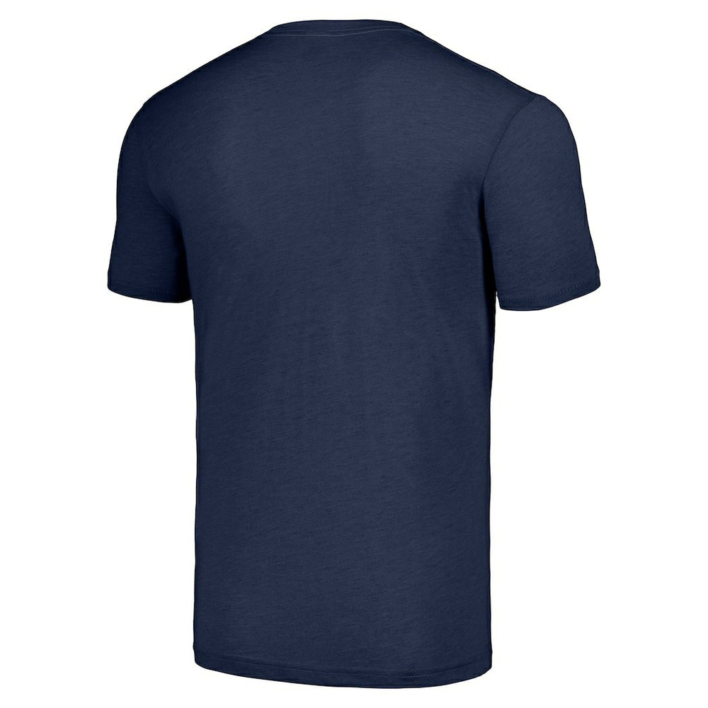 Chicago Bears Homage Unisex 2024 Team Draft Tri-Blend T-Shirt Heather Navy | NFL