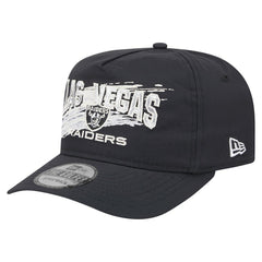 Las Vegas Raiders New Era Throwback Brush Golfer Snapback Hat Black | NFL