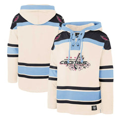Washington Capitals '47 Cherry Blossom Lacer Pullover Hoodie - Cream - NHL