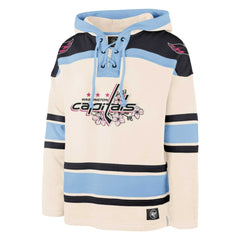 Washington Capitals '47 Cherry Blossom Lacer Pullover Hoodie - Cream - NHL