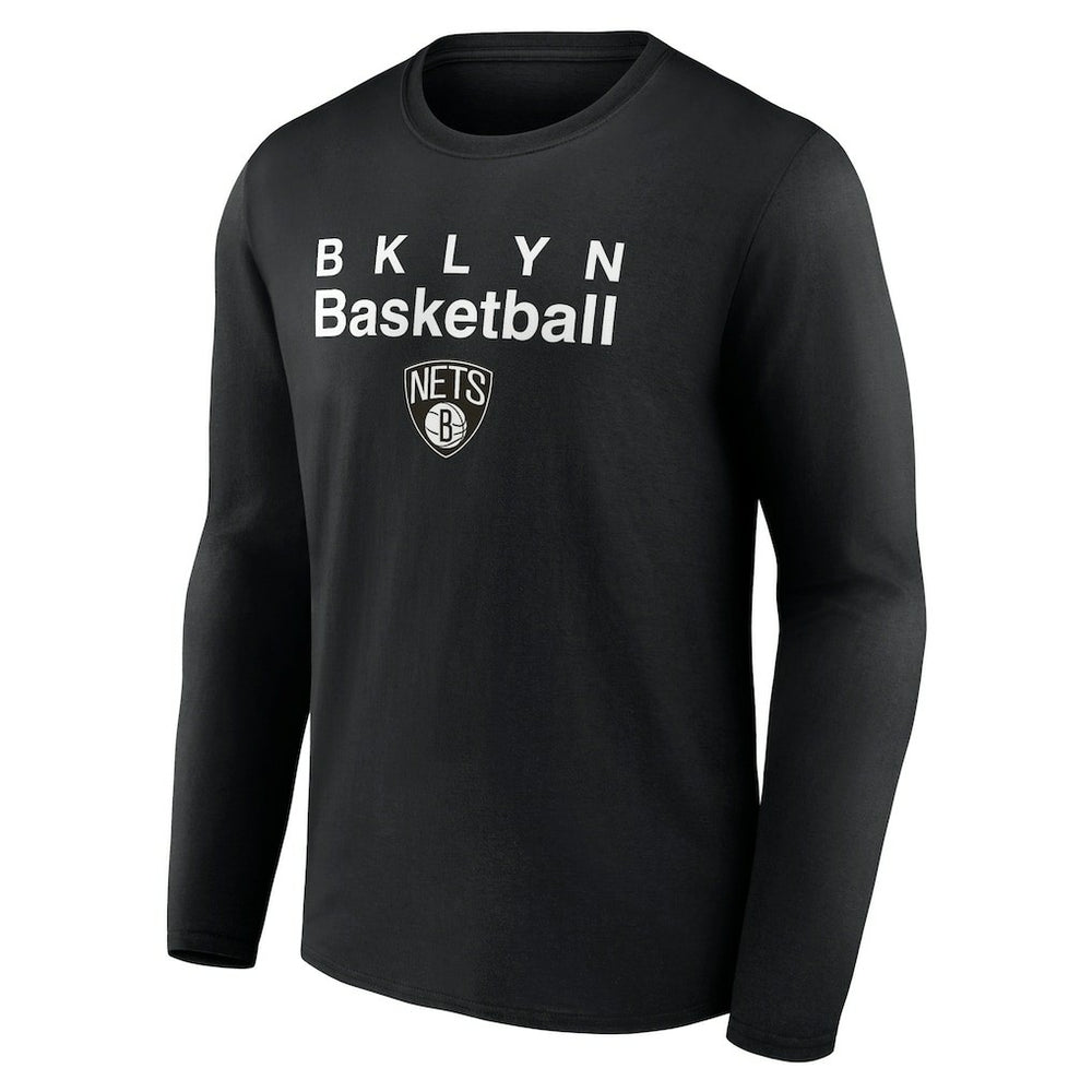 Brooklyn Nets Pick & Roll Coverage Long Sleeve T-Shirt Black - NBA