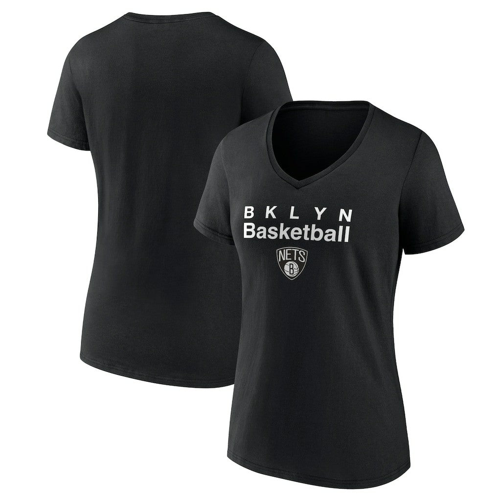 Brooklyn Nets Pick & Roll Coverage V-Neck T-Shirt Black - NBA