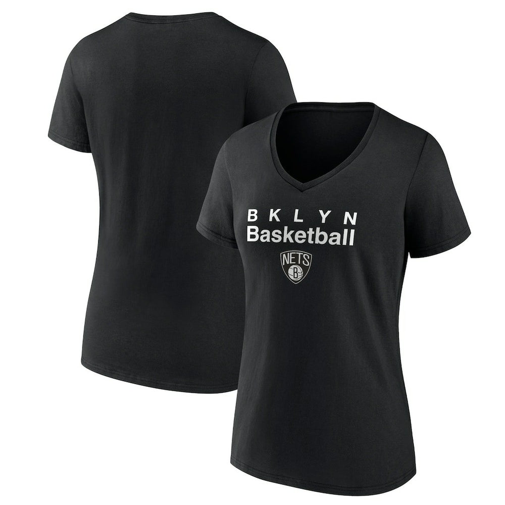 Brooklyn Nets Pick & Roll Coverage V-Neck T-Shirt Black - NBA
