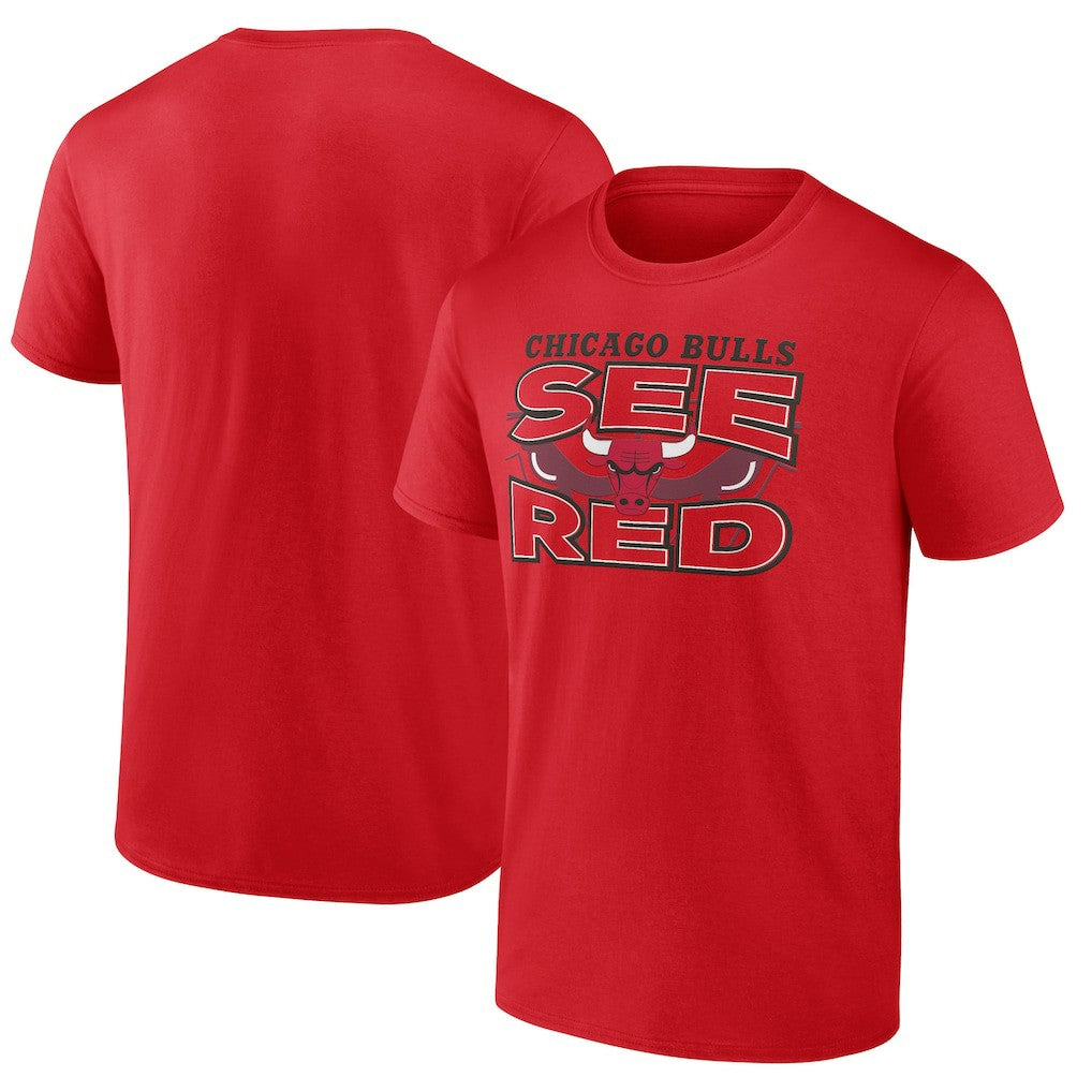Chicago Bulls Half Court Offense T-Shirt Red - NBA