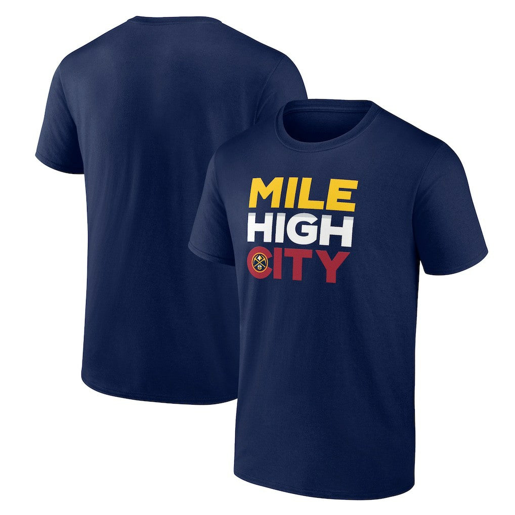 Denver Nuggets Pick & Roll Coverage T-Shirt Navy - NBA
