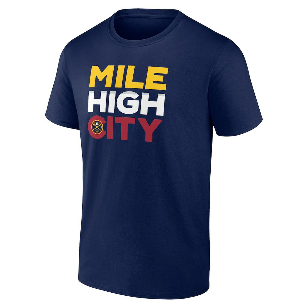 Denver Nuggets Pick & Roll Coverage T-Shirt Navy - NBA