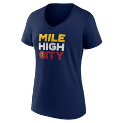 Denver Nuggets Pick & Roll Coverage V-Neck T-Shirt Navy - NBA