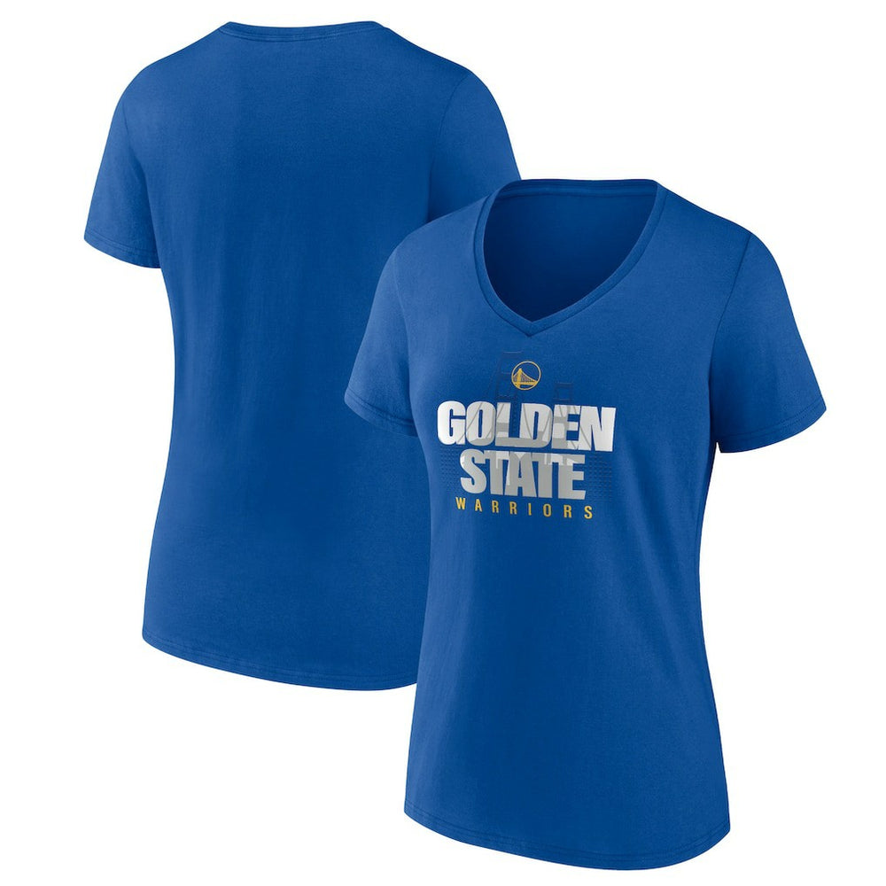 Golden State Warriors Pick & Roll Coverage V-Neck T-Shirt Royal - NBA