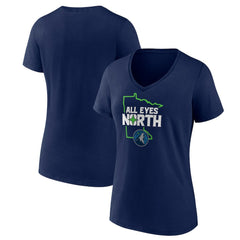 Minnesota Timberwolves Pick & Roll Coverage V-Neck T-Shirt Navy - NBA
