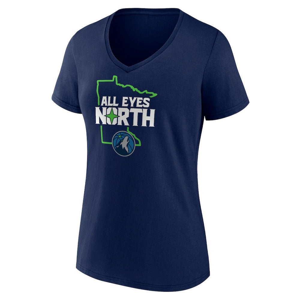 Minnesota Timberwolves Pick & Roll Coverage V-Neck T-Shirt Navy - NBA