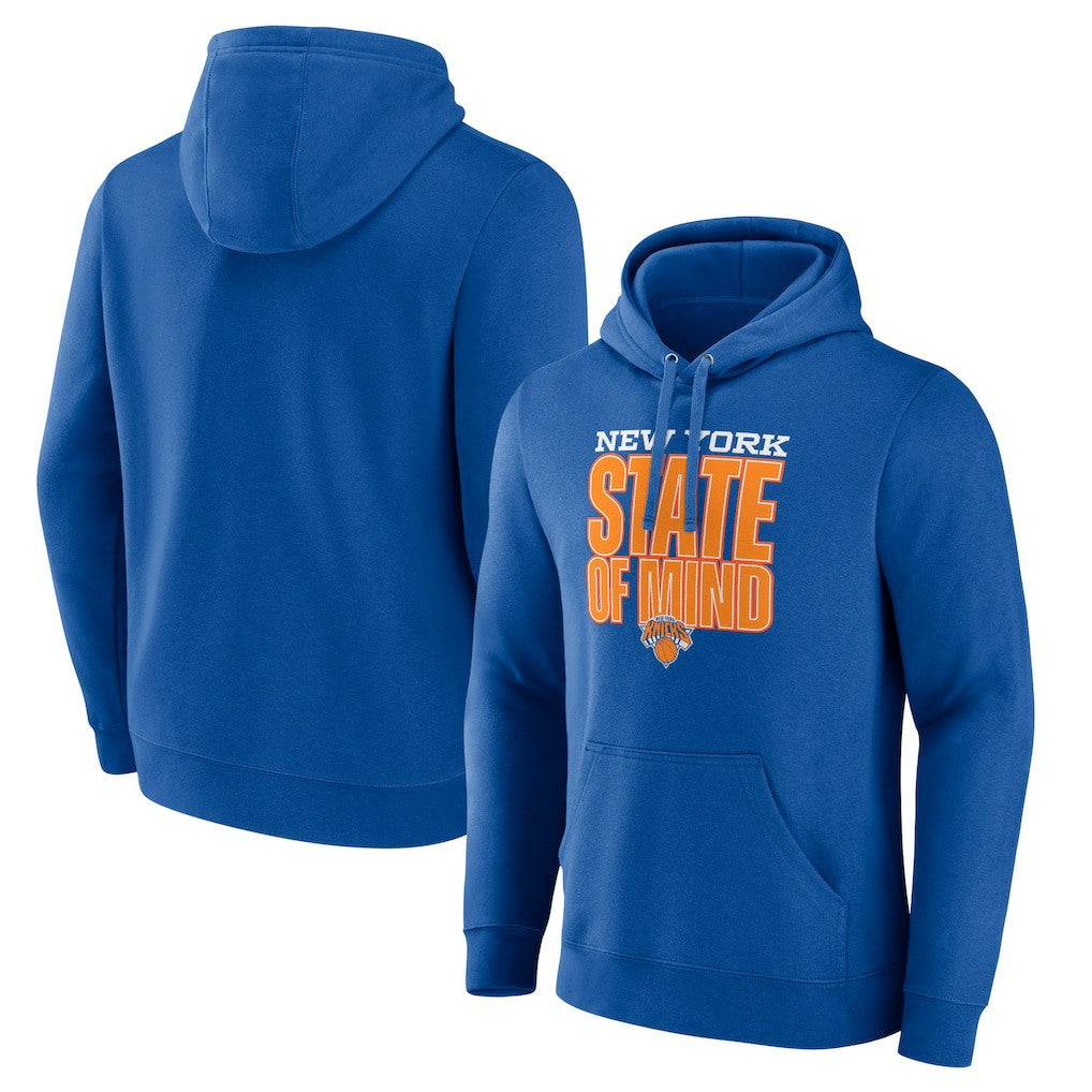 New York Knicks Pick & Roll Coverage Pullover Hoodie Blue - NBA