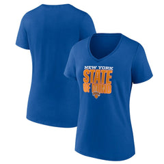 New York Knicks Pick & Roll Coverage V-Neck T-Shirt Blue - NBA