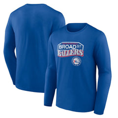 Philadelphia 76ers Pick & Roll Coverage Long Sleeve T-Shirt Royal - NBA