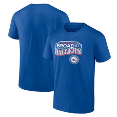 Philadelphia 76ers Pick & Roll Coverage T-Shirt Royal - NBA