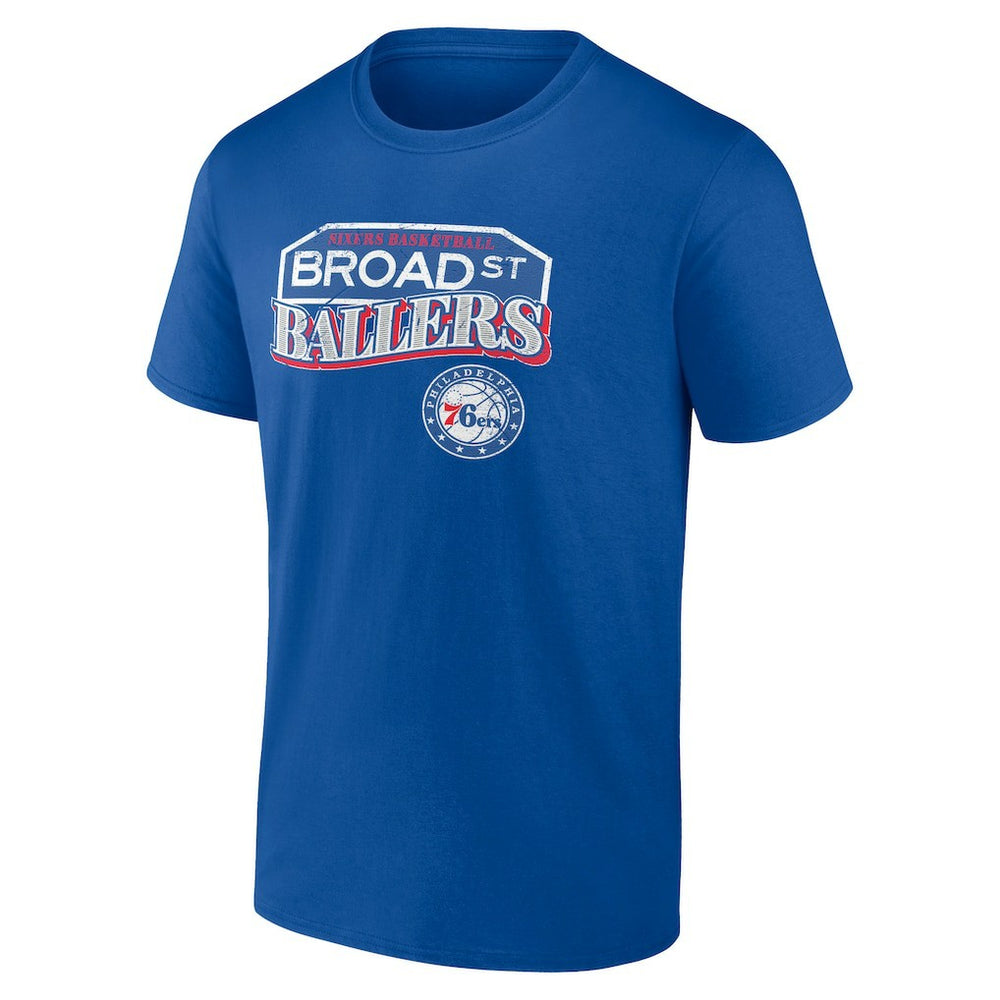 Philadelphia 76ers Pick & Roll Coverage T-Shirt Royal - NBA