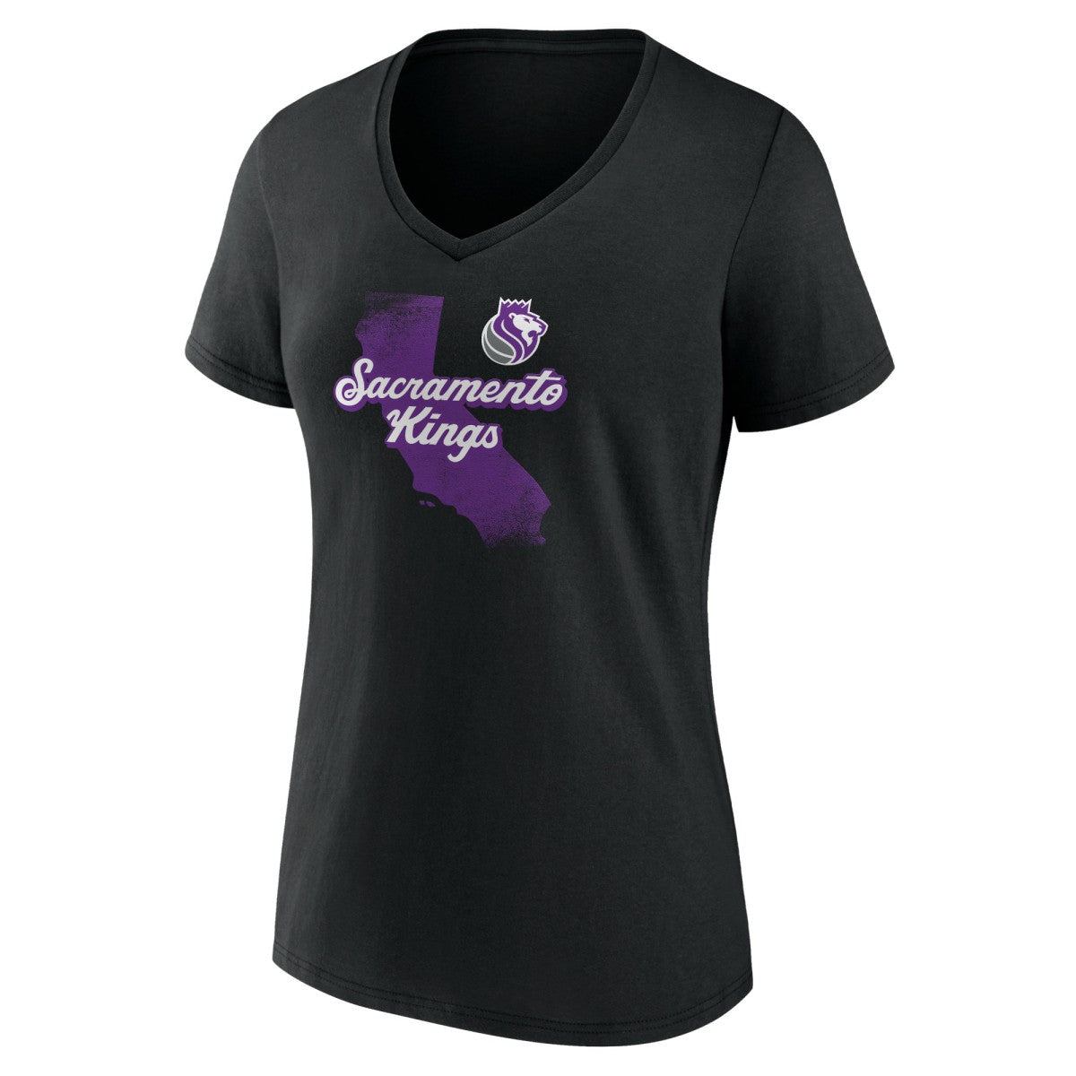Sacramento Kings Pick & Roll Coverage V-Neck T-Shirt Black - NBA
