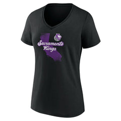 Sacramento Kings Pick & Roll Coverage V-Neck T-Shirt Black - NBA