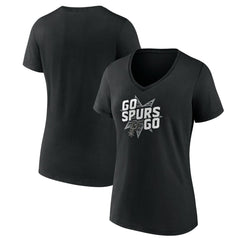 San Antonio Spurs Pick & Roll Coverage V-Neck T-Shirt Black - NBA