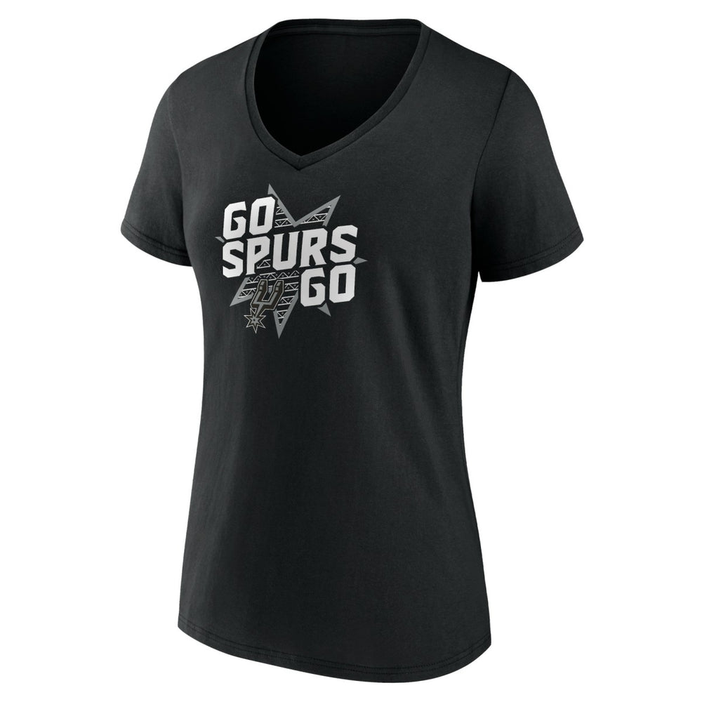 San Antonio Spurs Pick & Roll Coverage V-Neck T-Shirt Black - NBA