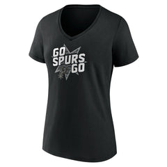 San Antonio Spurs Pick & Roll Coverage V-Neck T-Shirt Black - NBA