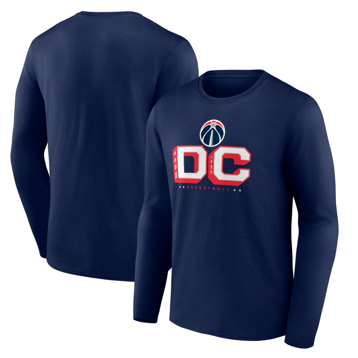 Washington Wizards Pick & Roll Coverage Long Sleeve T-Shirt Navy - NBA