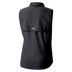 Minnesota Vikings Women's PFG Tamiami Omni-Shade Sleeveless Button-Up Shirt Black | Columbia