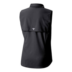 Pittsburgh Steelers Women's PFG Tamiami Omni-Shade Sleeveless Button-Up Shirt Black | Columbia