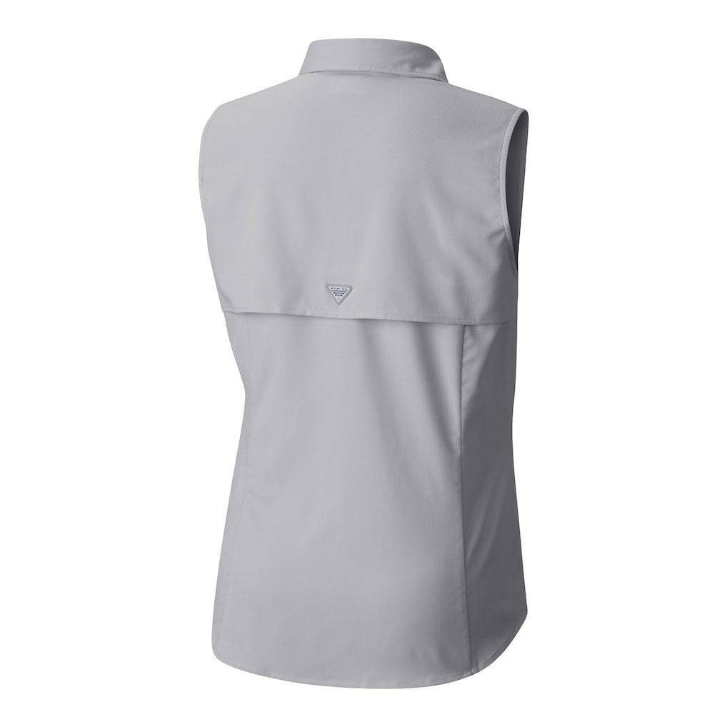 Arizona Cardinals Women's PFG Tamiami Omni-Shade Sleeveless Button-Up Shirt Gray | Columbia
