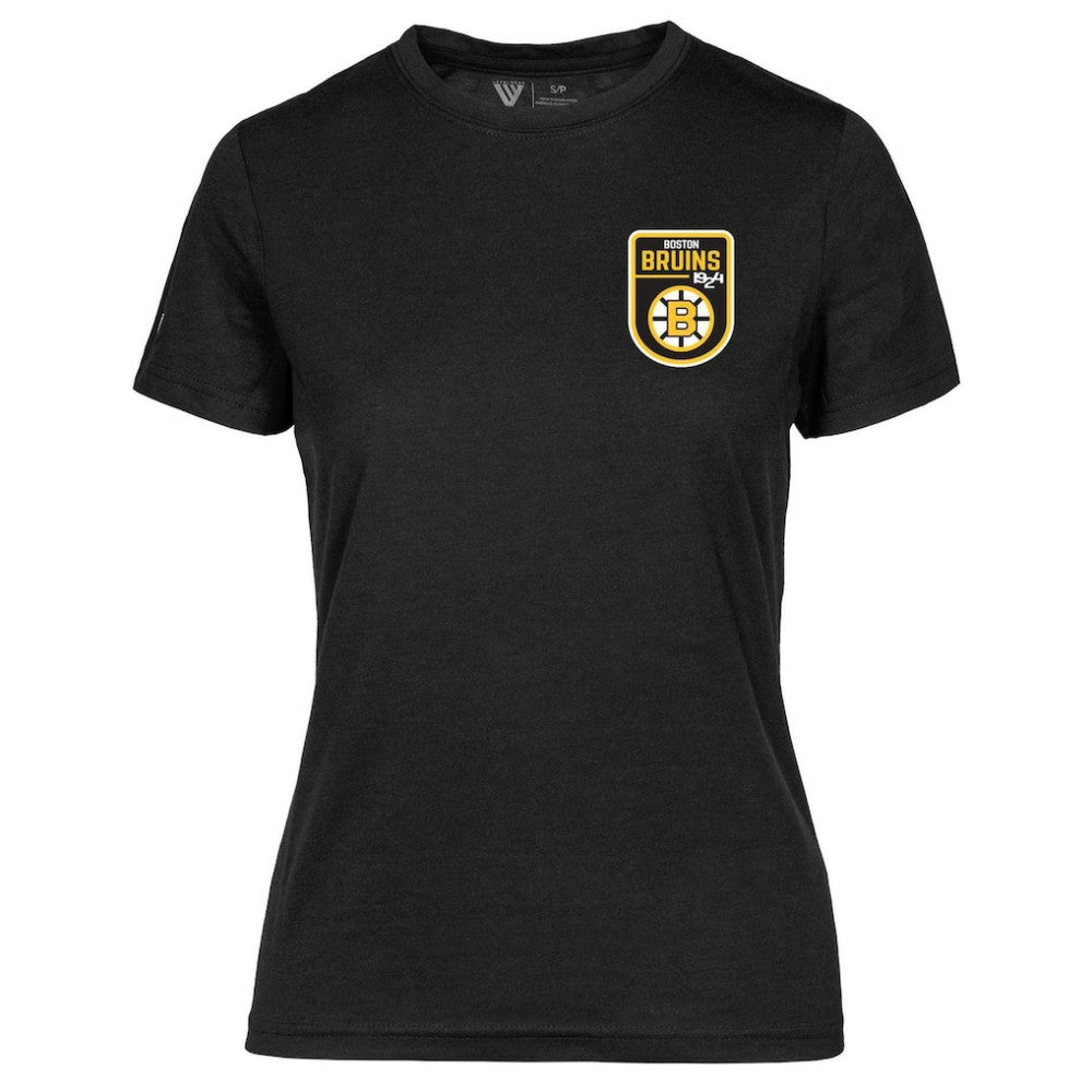 Boston Bruins Levelwear Women's Retro Maddox T-Shirt - Black - NHL