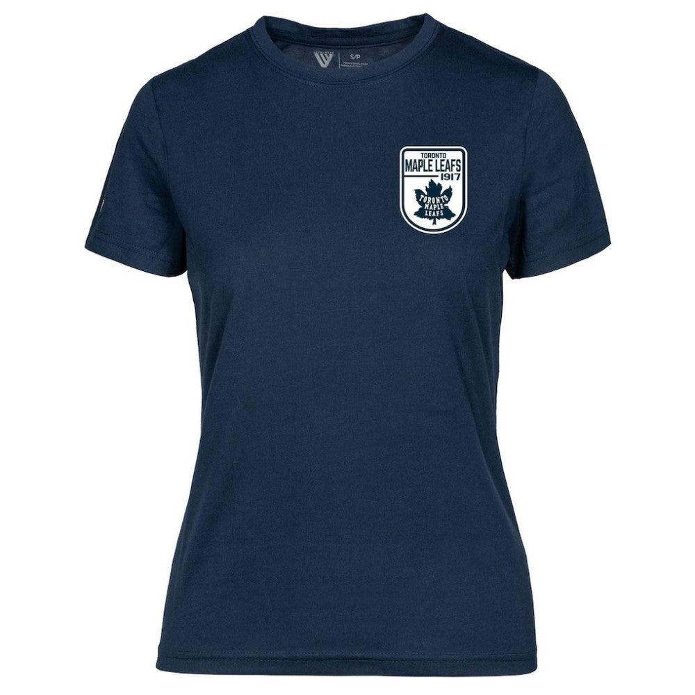 Toronto Maple Leafs Levelwear Women's Retro Maddox T-Shirt - Navy - NHL