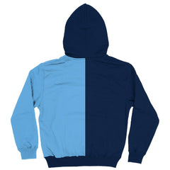 Manchester City Vive La Fete Youth Color Block Fleece Pullover Hoodie Navy/Sky Blue - FIFA World CUP