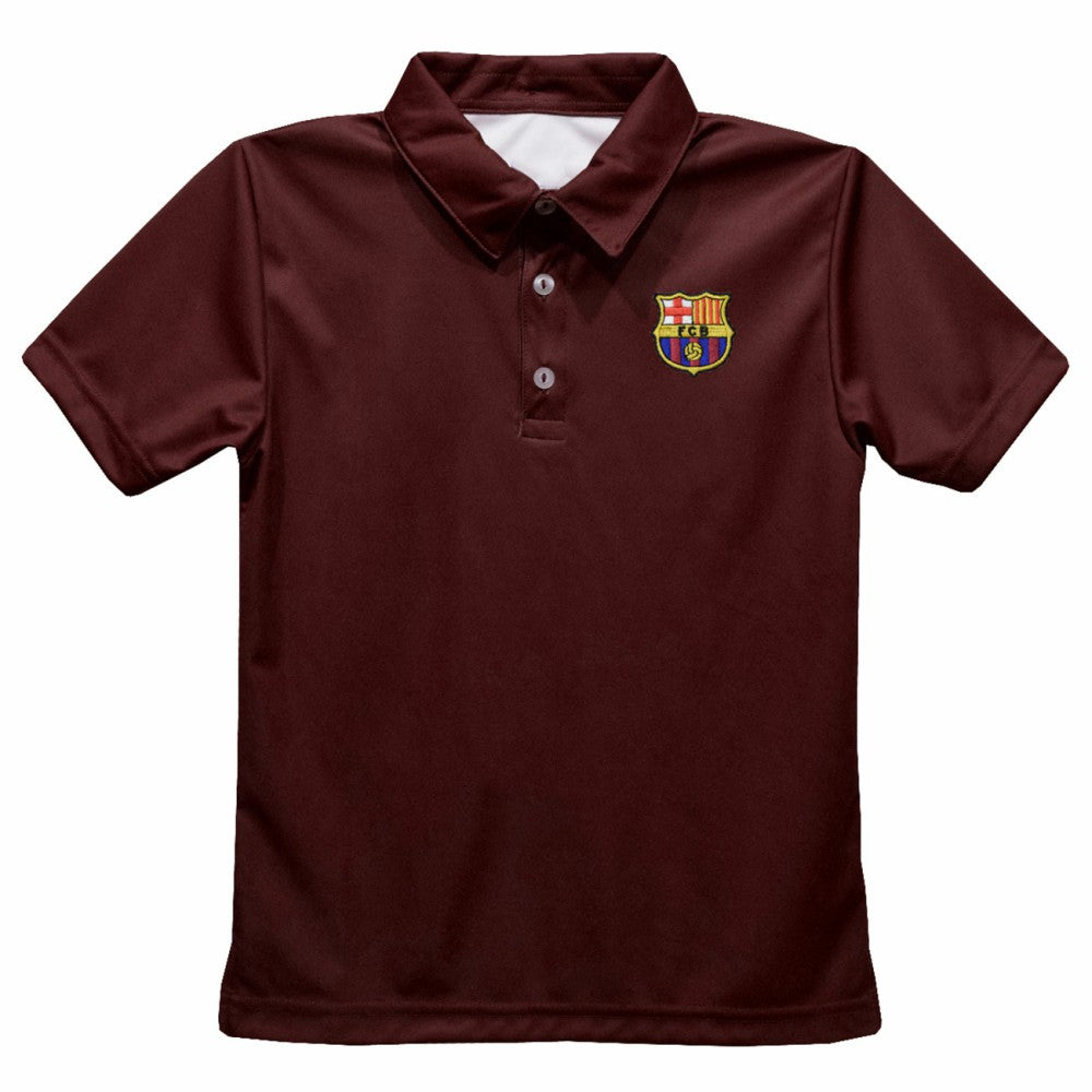 Barcelona Vive La Fete Youth Solid Polo Maroon - FIFA World CUP