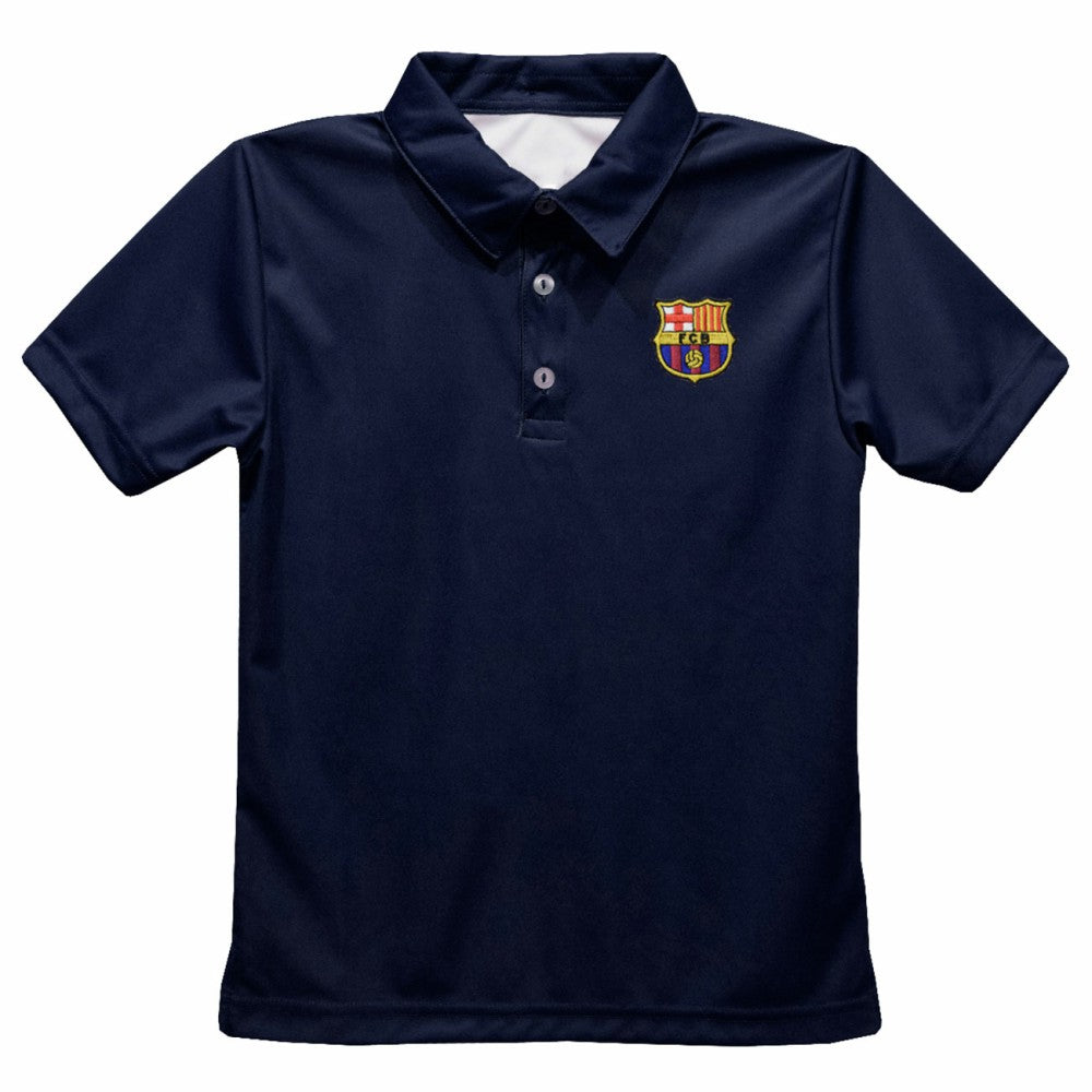 Barcelona Vive La Fete Youth Solid Polo Navy - FIFA World CUP
