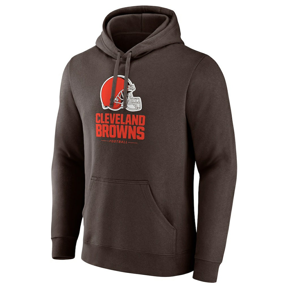 Cleveland Browns Team Lockup Pullover Hoodie Brown | Fanatics