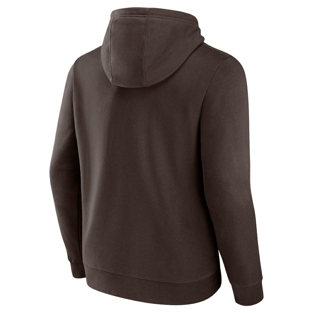 Cleveland Browns Team Lockup Pullover Hoodie Brown | Fanatics
