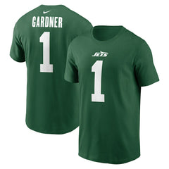 Sauce Gardner New York Jets Name & Number T-Shirt Green | Nike for Sale