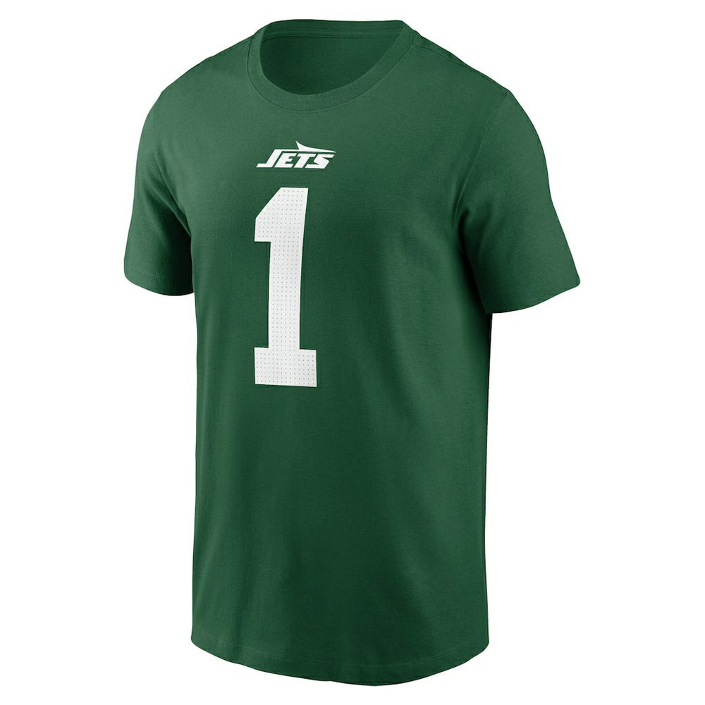 Sauce Gardner New York Jets Name & Number T-Shirt Green | Nike for Sale