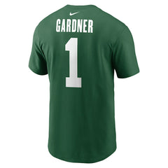 Sauce Gardner New York Jets Name & Number T-Shirt Green | Nike for Sale