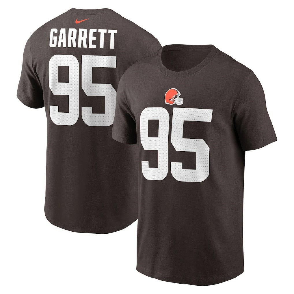 Myles Garrett Cleveland Browns Player Name & Number T-Shirt Brown | Nike for Sale