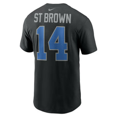 Amon-Ra St. Brown Detroit Lions Player Name & Number T-Shirt Black | Nike for Sale