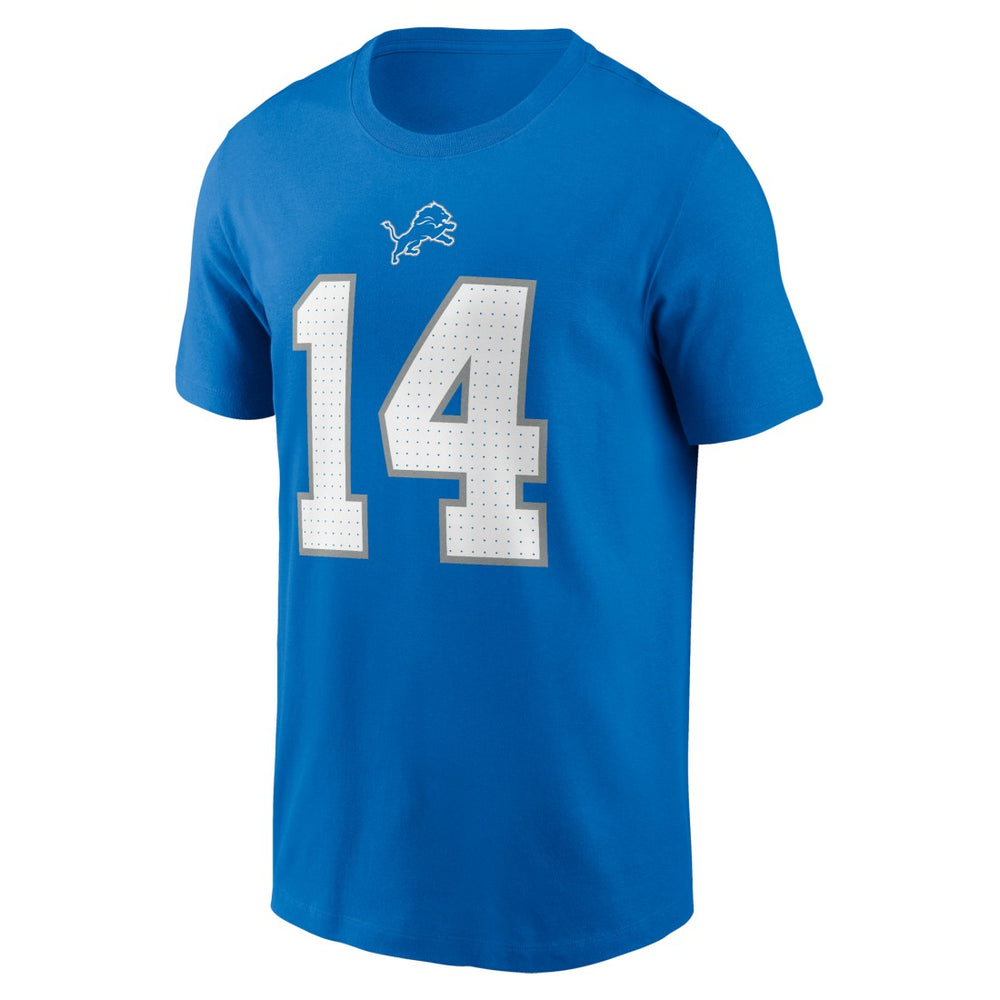 Amon-Ra St. Brown Detroit Lions Name & Number T-Shirt Blue | Nike for Sale