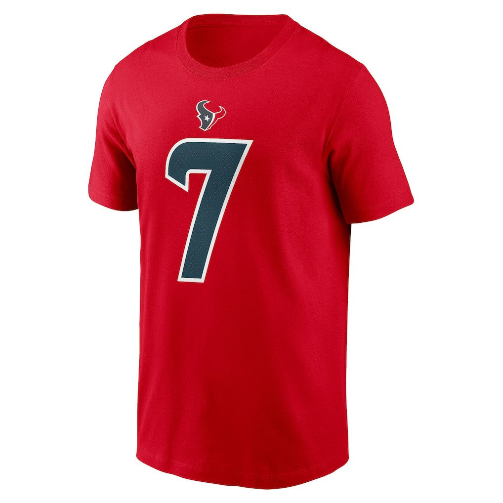 C.J. Stroud Houston Texans Player Name & Number T-Shirt Red | Nike for Sale