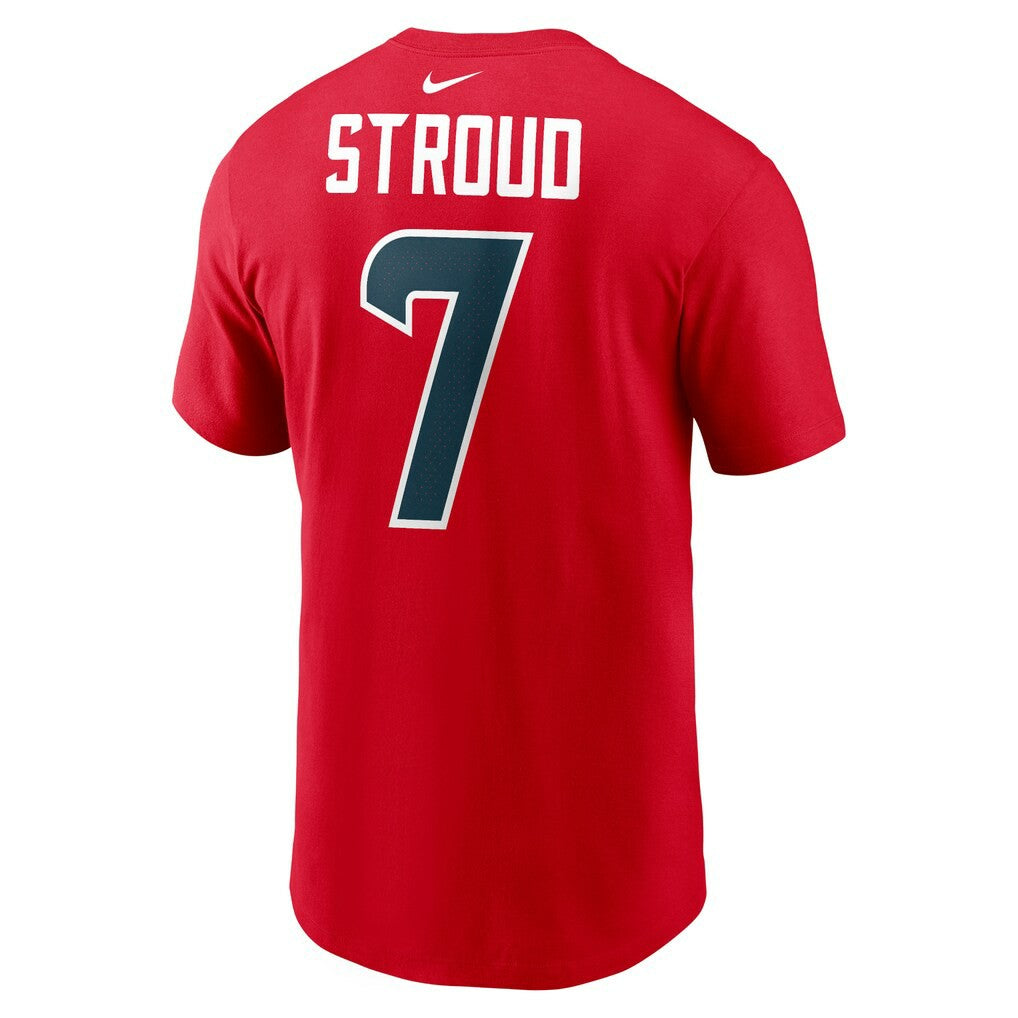 C.J. Stroud Houston Texans Player Name & Number T-Shirt Red | Nike for Sale